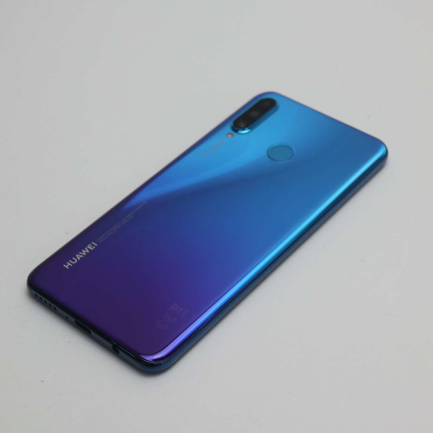 ムスビー｜美品 Y!mobile HUAWEI P30 lite ピーコックブルー SIMロック 