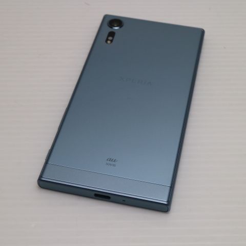 安心保証付 新品同様 au SOV35 Xperia XZs ブルー 白ロム 中古本体
