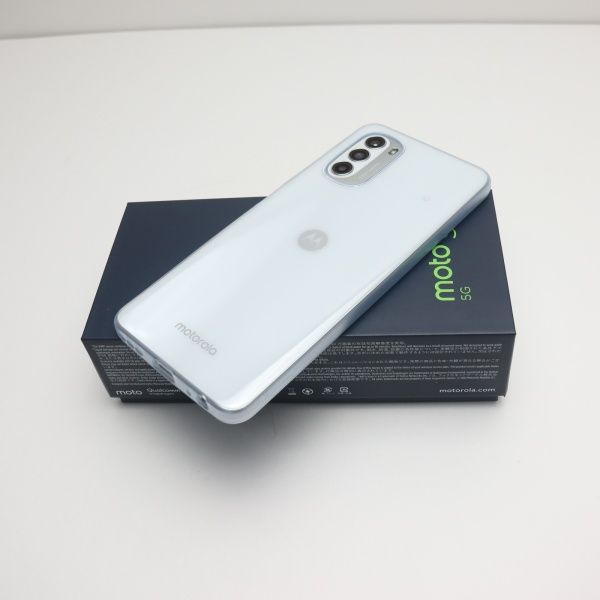 新品未使用】MOTOROLA moto g52j 通っ 5G パールホワイト 