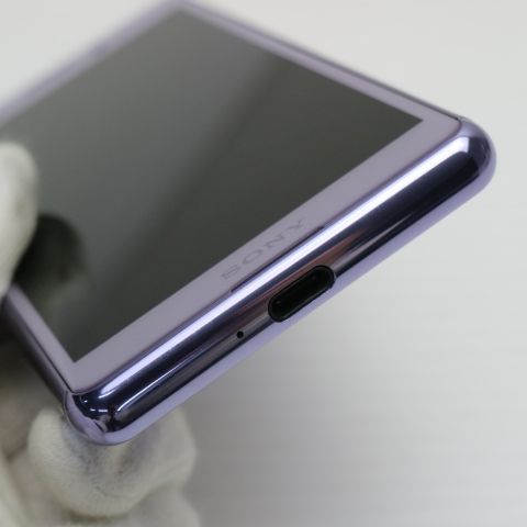 安心保証 新品同様 SO-02L Xperia Ace パープル 本体 白ロム