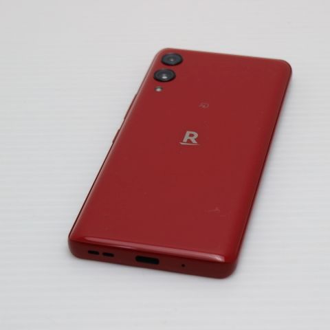 安心保証 新品同様 SIMフリー Rakuten Hand 5G クリムゾンレッド