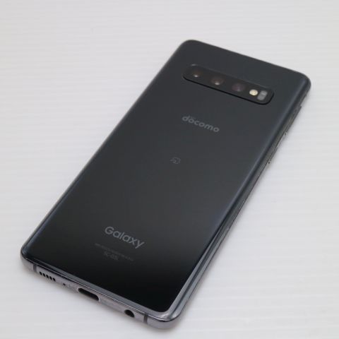 安心保証 美品 SC-03L Galaxy S10 プリズムブラック 本体 白ロム