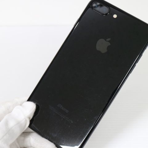 安心保証付 美品 SIMフリー iPhone7 PLUS 128GB ジェットブラック  中古本体