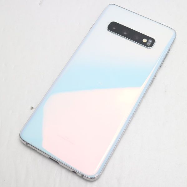 ムスビー｜安心保証 新品同様 SCV41 Galaxy S10 プリズムホワイト 本体  