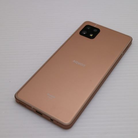 新品同様 SIMフリー AQUOS sense6 4GB 64GB ライトカッパー 白ロム