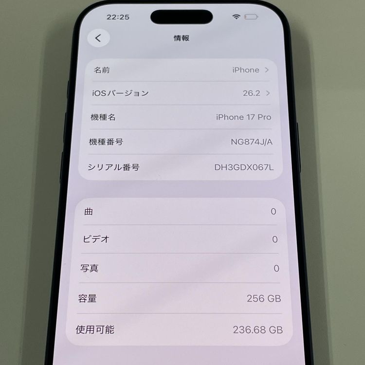 iPhone 17 Pro 256GB �ǥ����ץ֥롼 SIM���å������