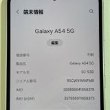 ���������¡��� Galaxy A54 5G SC-53D ��������ۥ磻�� SIM���å������