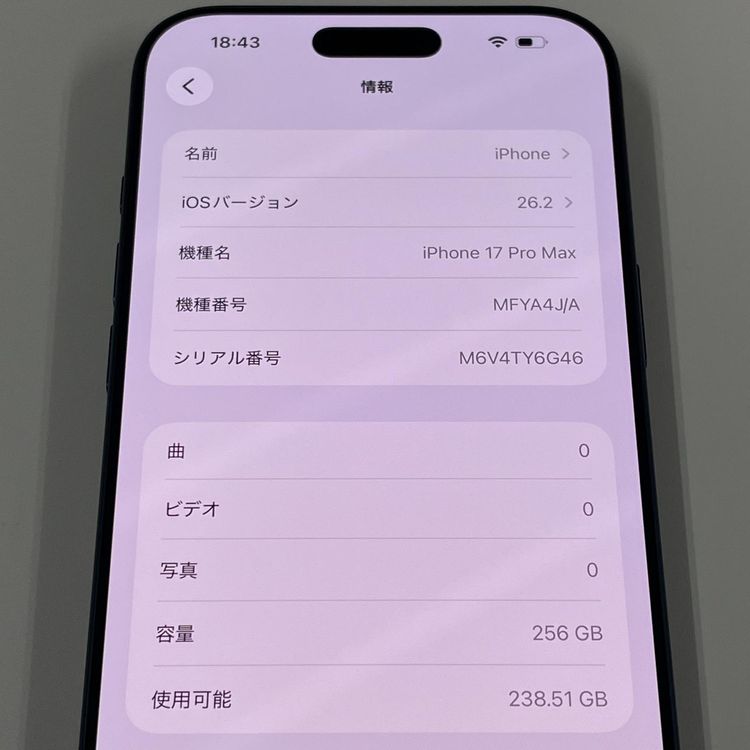 iPhone 17 Pro Max 256GB �ǥ����ץ֥롼 SIM���å������