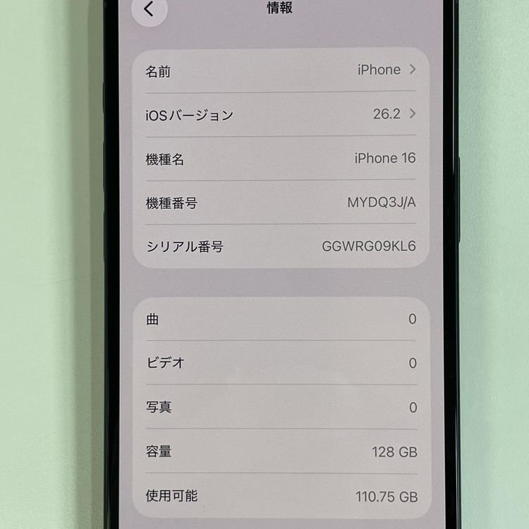 iPhone 16 128GB �֥�å� SIM���å������