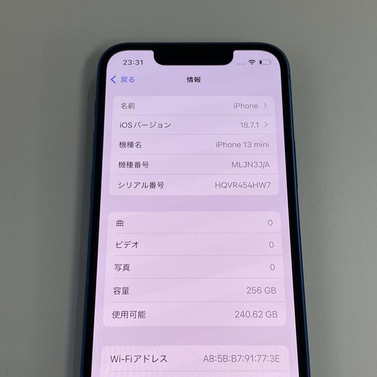 iPhone 13 mini 256GB �֥롼 SIM���å������