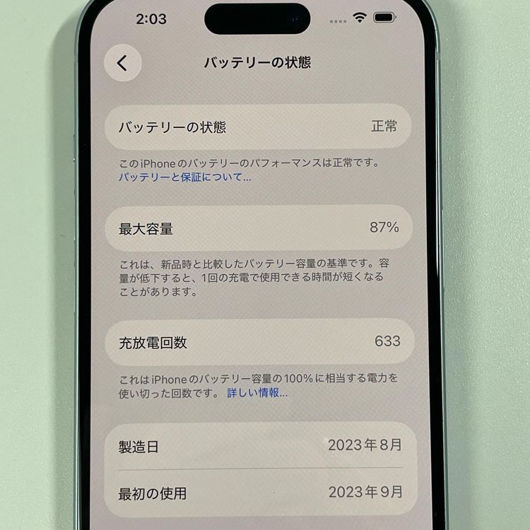 ���������¡��� iPhone 15 256GB �֥롼 SIM���å������