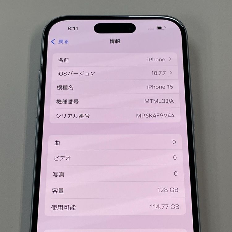 iPhone 15 128GB �֥롼 SIM���å������
