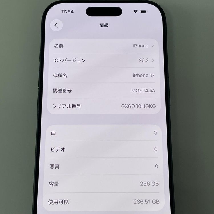 ���������¡��� iPhone 17 256GB �֥�å� SIM���å������