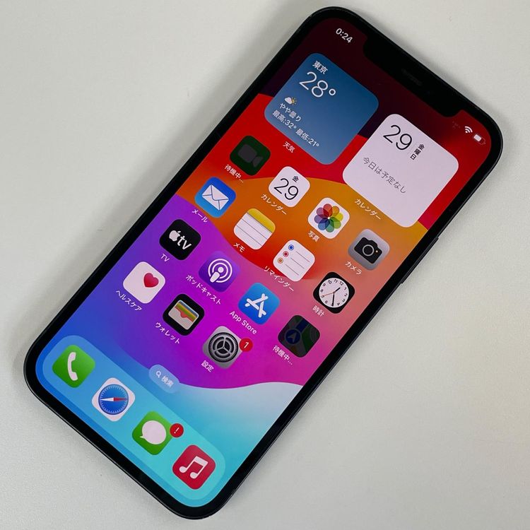 ���������¡��� iPhone 12 64GB �֥�å� SIM���å������