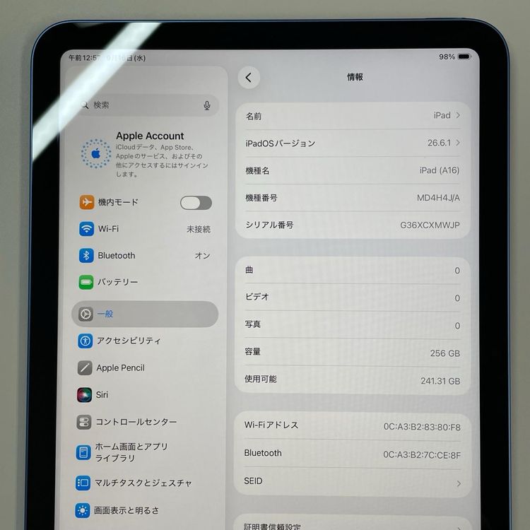 iPad (A16) WiFi 256GB �֥롼
