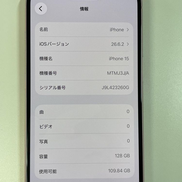 ���������¡��� iPhone 15 128GB �ԥ� SIM���å������