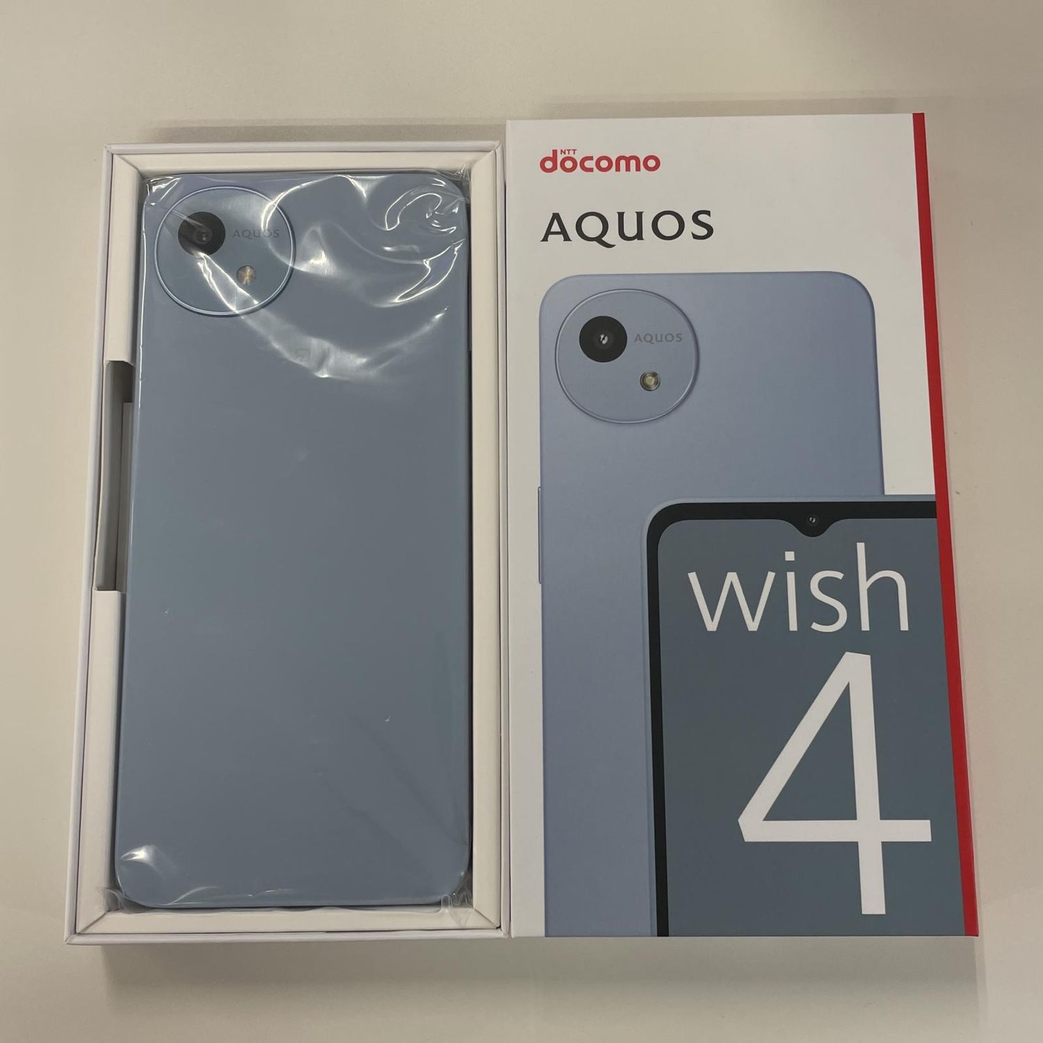 ムスビー｜☆利用制限〇☆ AQUOS wish4 SH-52E ブルー SIMロック解除済 
