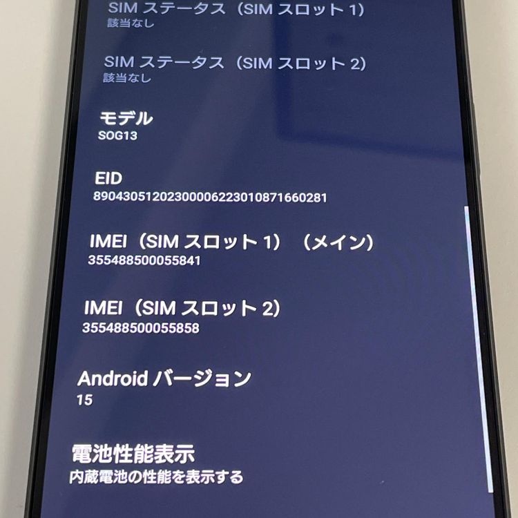 ���������¡��� Xperia 1 VI SOG13 �֥�å� SIM���å������