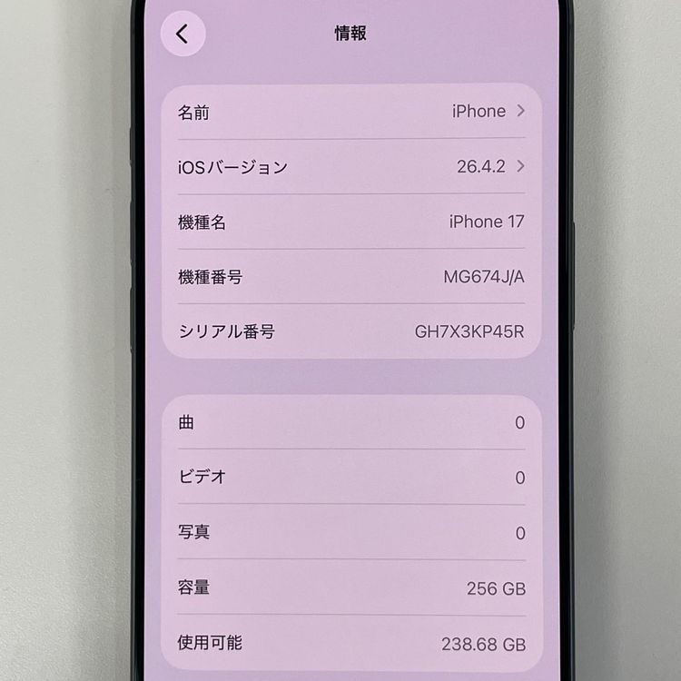 iPhone 17 256GB �֥�å� SIM���å������