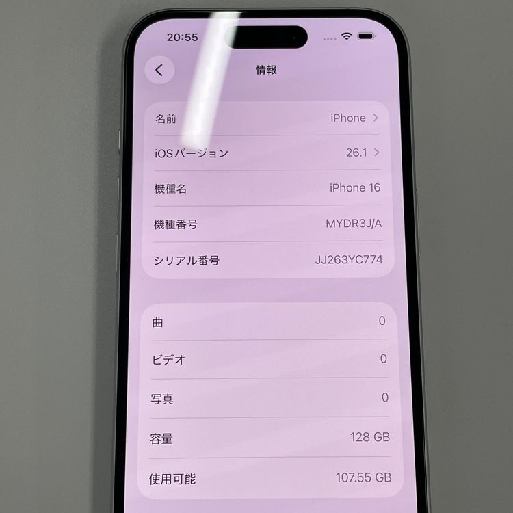 iPhone 16 128GB �ۥ磻�� SIM���å������