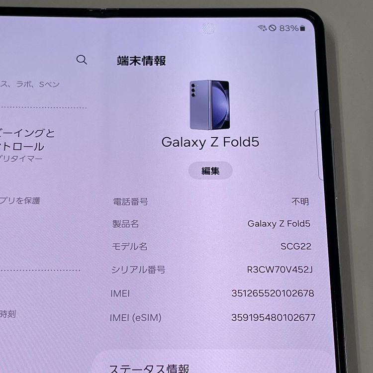 ¡ Galaxy Z Fold5 SCG22 256GB ֥롼 SIMå