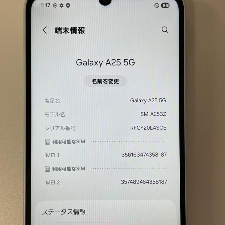���������¡��� Galaxy A25 5G Galaxy A25 5G �饤�ȥ֥롼 SIM���å������