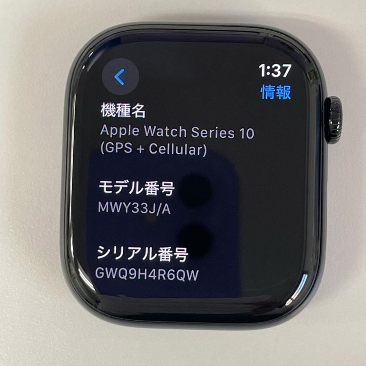 ���������¡��� Apple Watch Apple Watch Series 10 46mm GPS+Cellular ����ߥ˥��� �����åȥ֥�å� SIM���å������