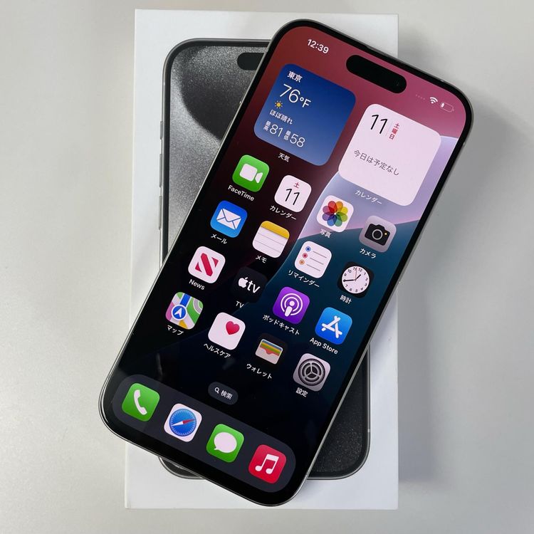 iPhone 15 Pro 128GB �ۥ磻�ȥ����˥��� SIM���å������