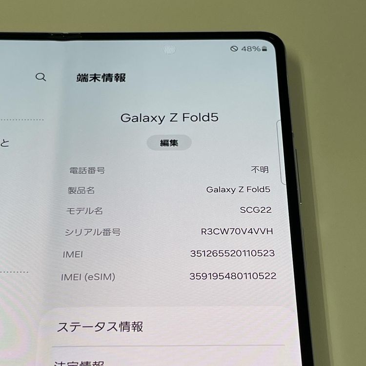¡ Galaxy Z Fold5 SCG22 256GB ֥롼 SIMå