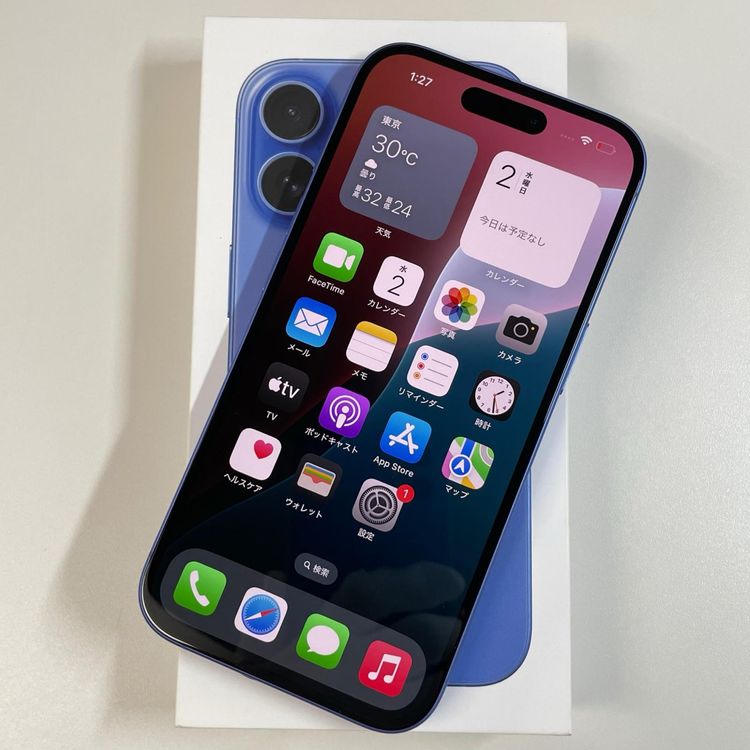 ���������¡��� iPhone 16 128GB ����ȥ�ޥ�� SIM���å������