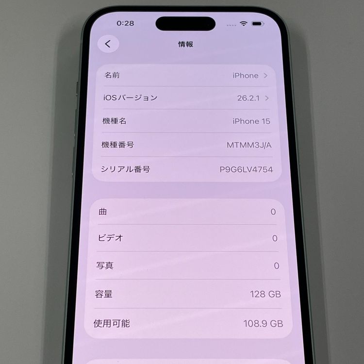 iPhone 15 128GB ���꡼�� SIM���å������