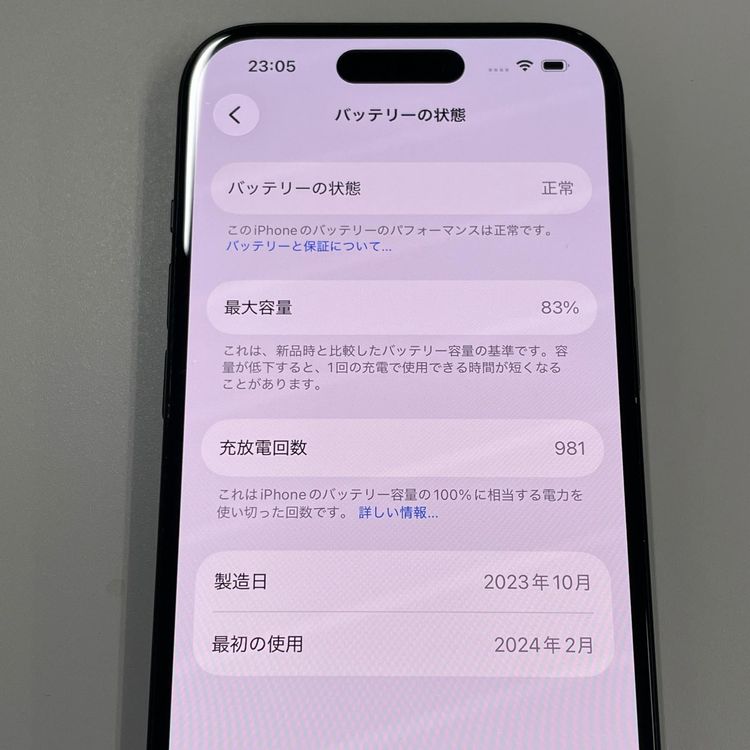 ���������¡��� iPhone 15 128GB �֥�å� SIM���å������
