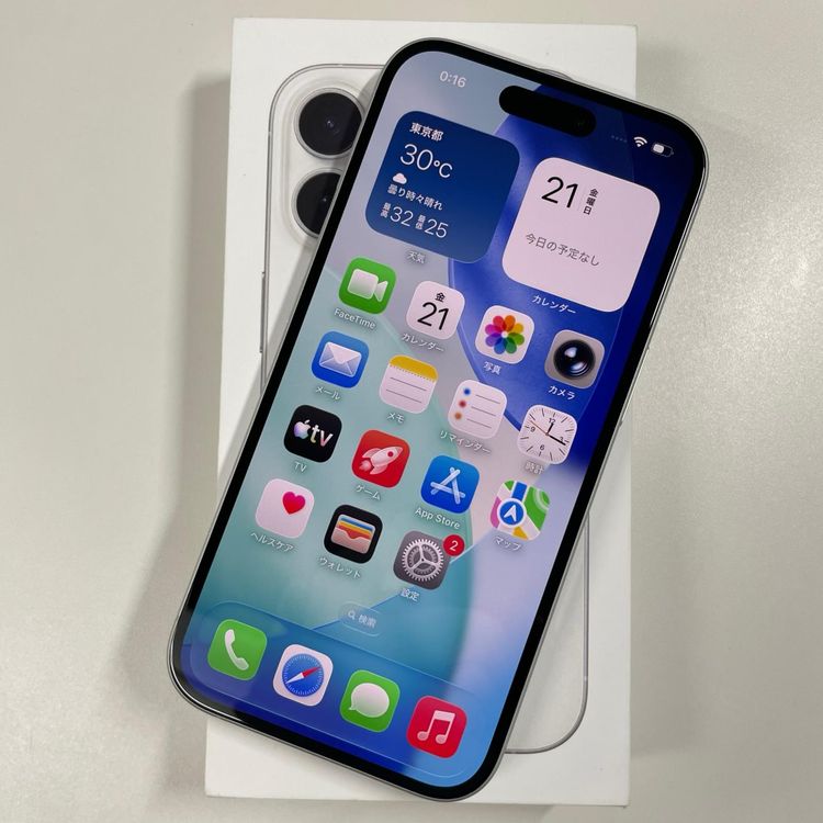 ���������¡��� iPhone 16 128GB �ۥ磻�� SIM���å������