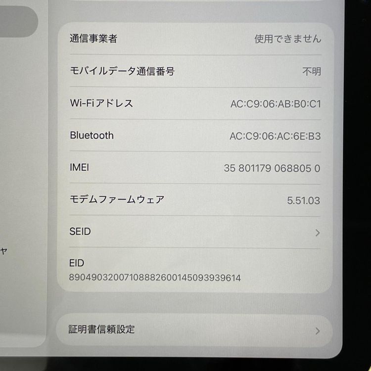 iPad ��10���� WiFi+Cellular 64GB �������� SIM���å������