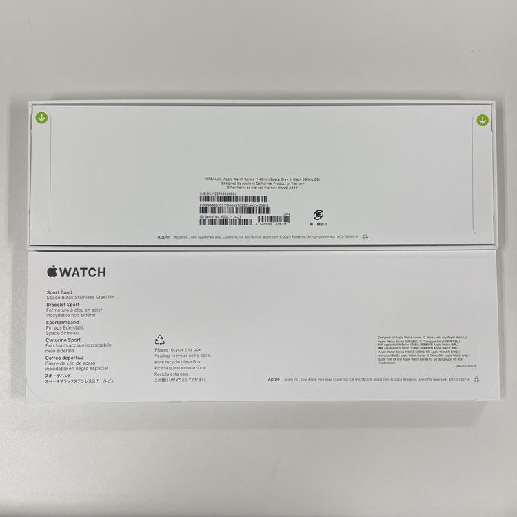 Apple Watch Apple Watch Series 11 46mm GPS+Cellular ����ߥ˥��� ���ڡ������쥤 SIM���å������