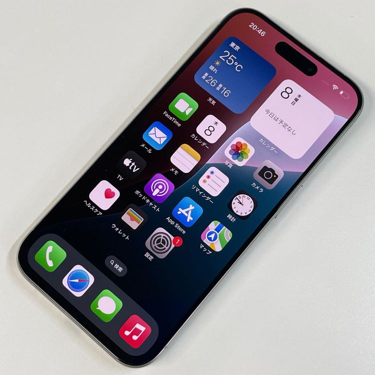���������¡��� iPhone 15 Pro 256GB �ۥ磻�ȥ����˥��� SIM���å������