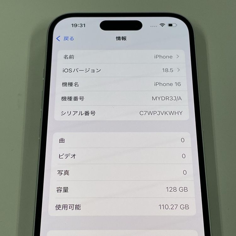 iPhone 16 128GB �ۥ磻�� SIM���å������