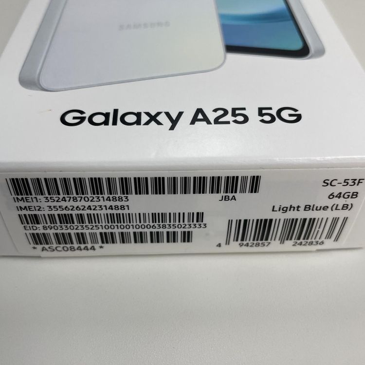���������¡��� Galaxy A25 5G SC-53F �饤�ȥ֥롼 SIM���å������