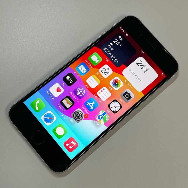 ���������¡��� iPhone SE(��2����) 128GB �ۥ磻�� SIM���å������