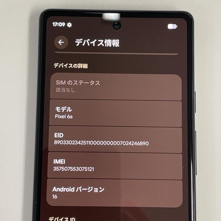 ���������¡��� Google Pixel 6a Pixel 6a Charcoal SIM���å������