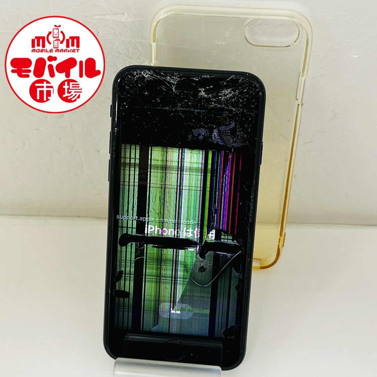 モバイル市場☆ジャンク★SIMフリー☆iPhone SE 第3世代 64GB★液晶ガラス割れ