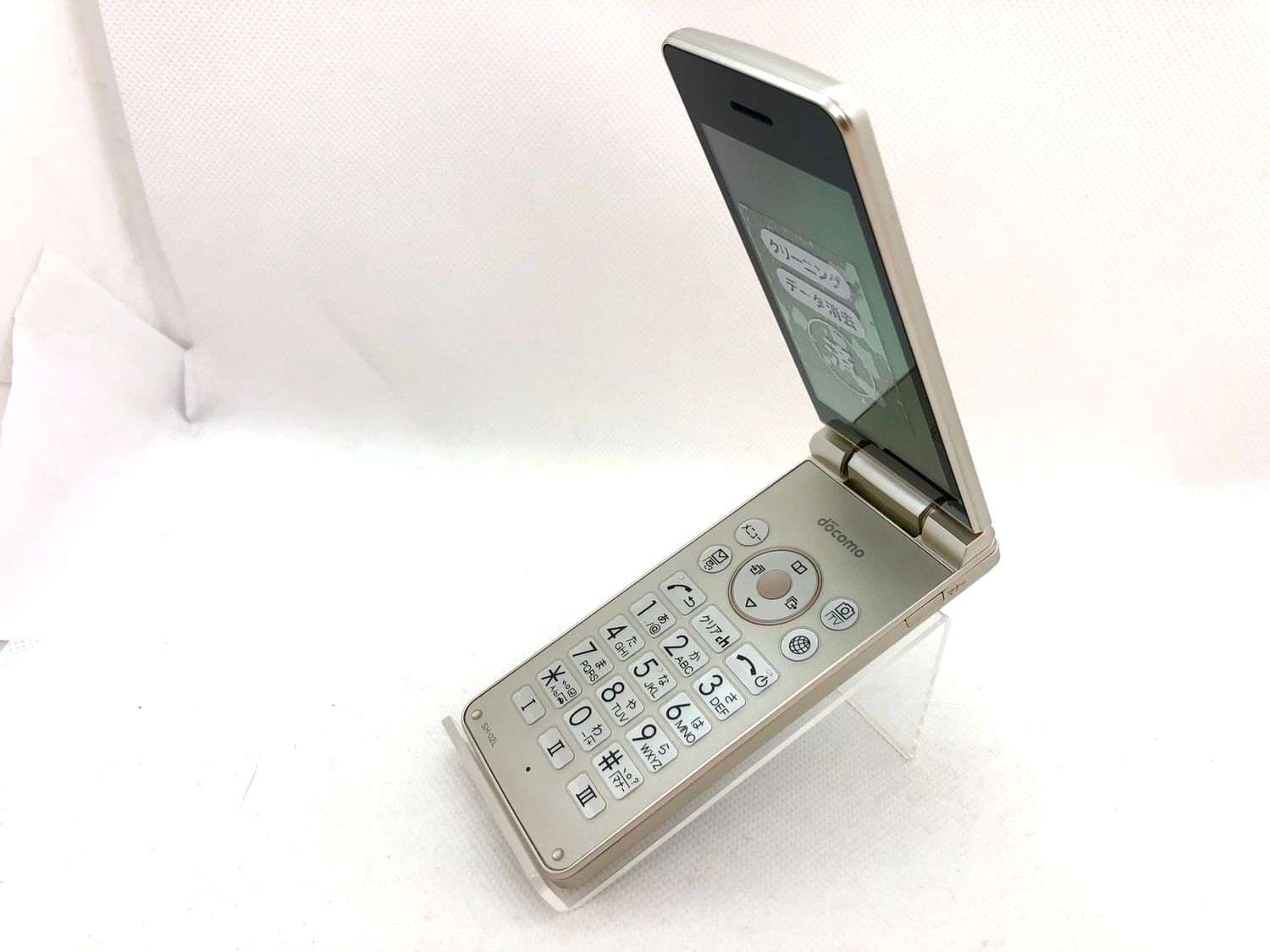 AQUOSケータイ SH-02L ゴールド 未使用 SHARP SH-02L AQUOS ケータイ ゴールド SIMフリー 中古 ガラケー 本体