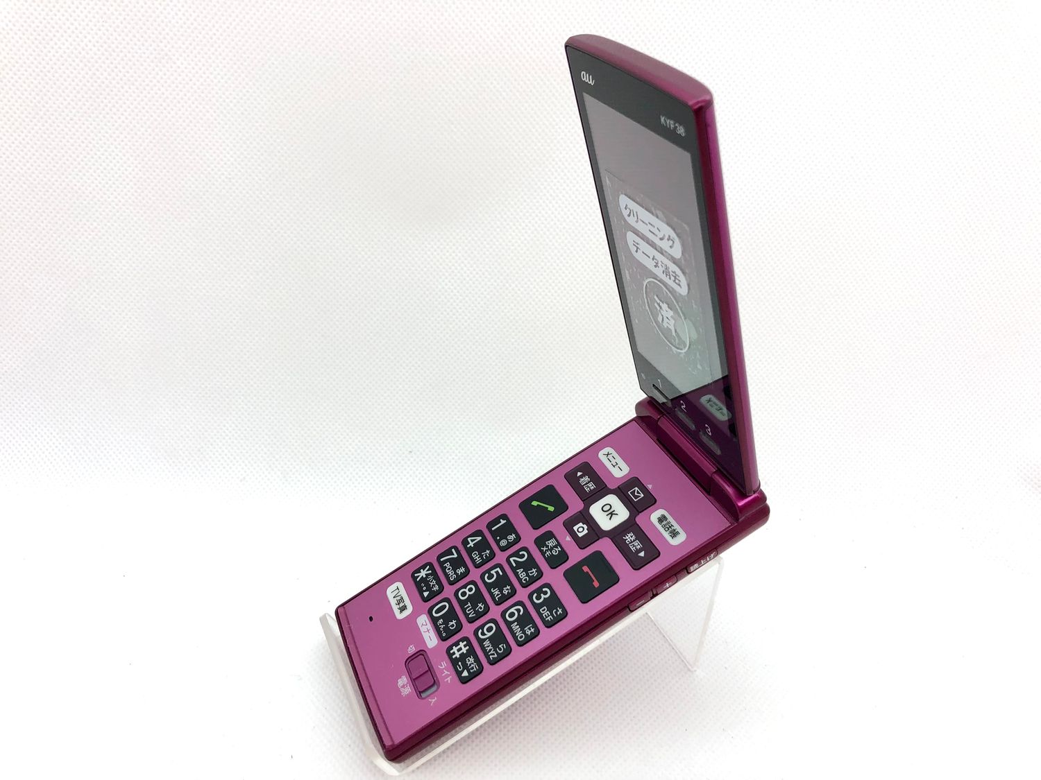 au KYF38 ワインレッド au かんたんケータイ KYF38 ワインレッド