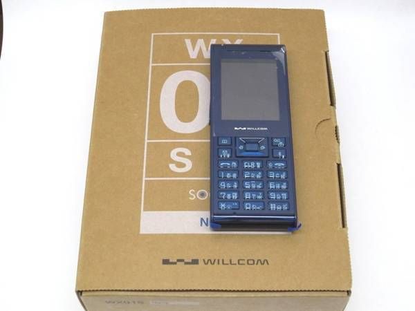 ムスビー｜☆新品未使用☆ ウィルコム WX01S ネイビー 送料無料 白ロム 