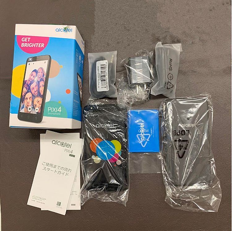 SIM�ե꡼����� ALCATEL PIXI4 5045Y �֥�å� ���ޥ����� ɸ�ॻ�åȡ�����