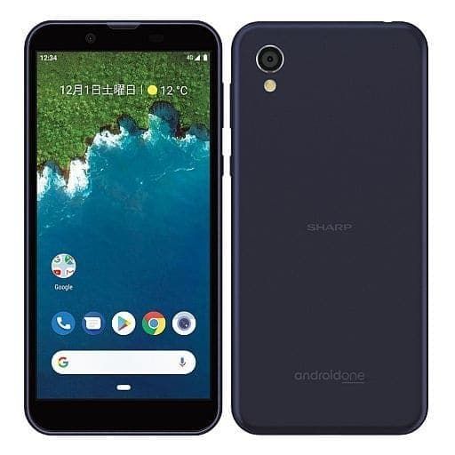 ムスビー｜SIMフリー Android One S5 32GB ダークブルー S5-SH 充電 