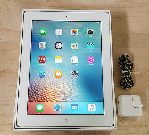 ムスビー｜白ロム au iPad第4世代 Wi-Fi +Cellular 16GB ホワイト美品 