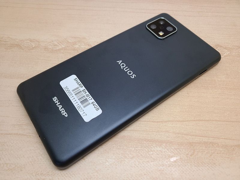 AQUOS sense5G SH-M17[64GB] SIMフリー ブラック【安心保証】（楽天  