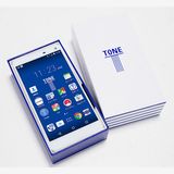 SIMフリー スマホ 白ロム 富士通 TONE m17 ホワイト 箱あり 充電ケーブル付★新品未使用