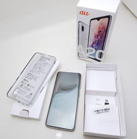 ムスビー｜【新品未使用】 au SCV46 ホワイト Galaxy A20 ◯判定 